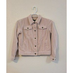 Woman Lauren Jacket dust pink  corduroy Size M petite